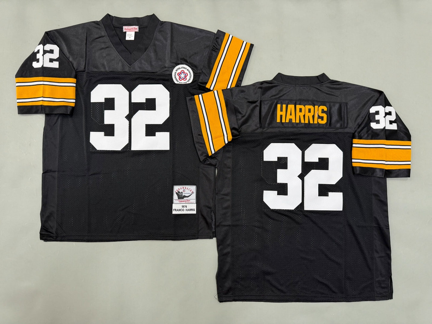 PITTSBURGH STEELERS FRANCO HARRIS BLACK VINTAGE JERSEY