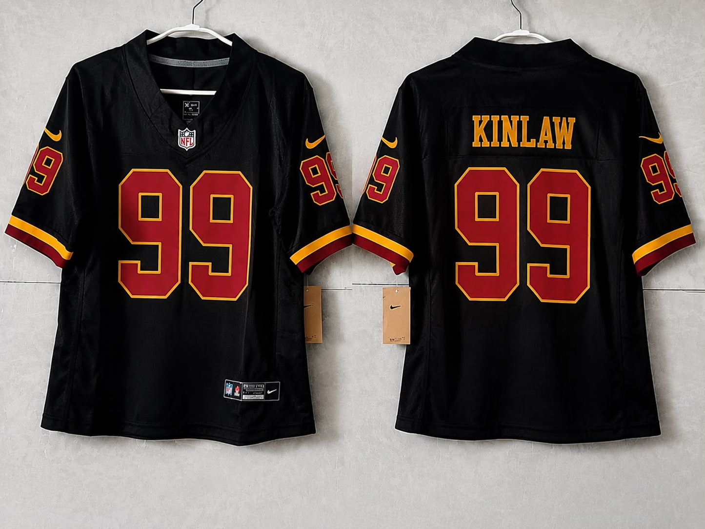 WASHINGTON COMMANDERS JAVON KINLAW BLACK JERSEY