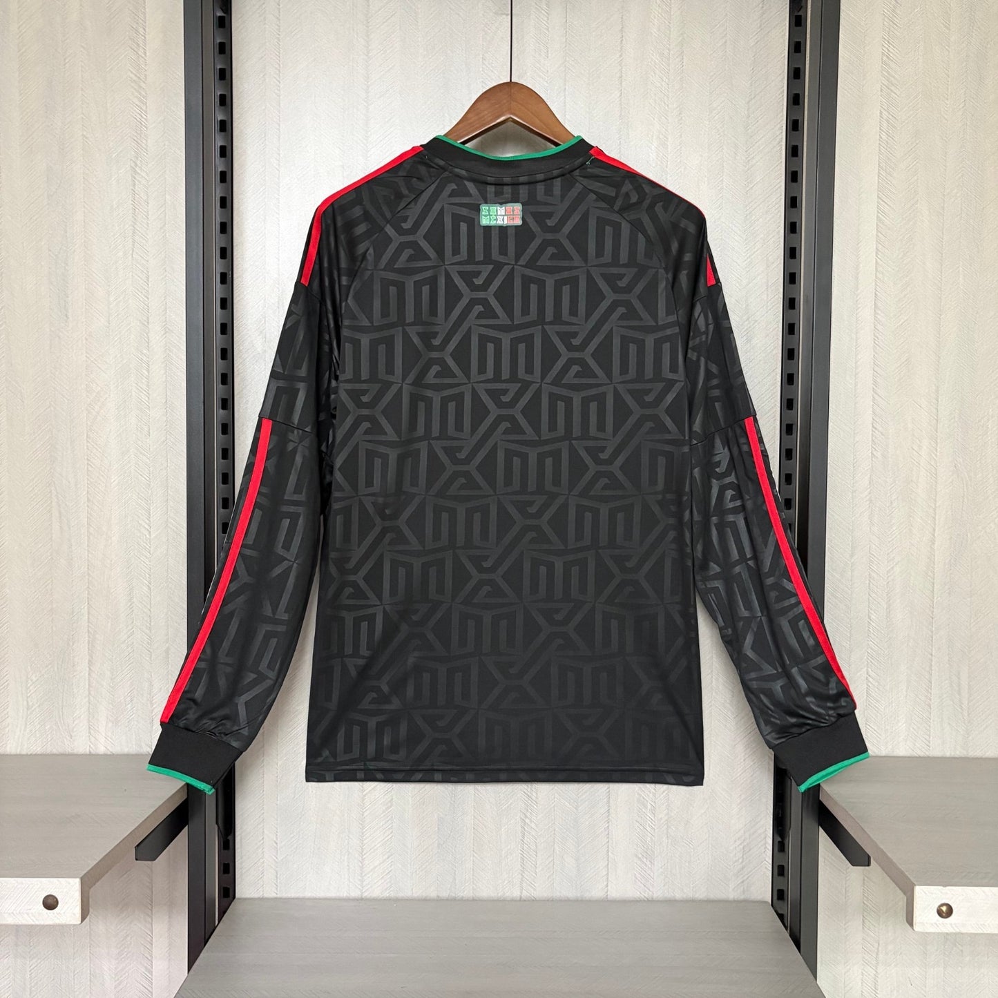 2026 World Cup Team Mexico Black Long sleeve Jersey
