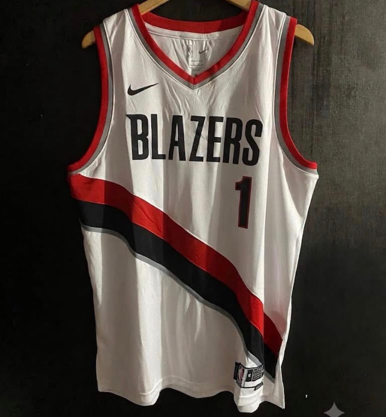 PORTLAND TRAIL BLAZERS JA MORANT WHITE JERSEY