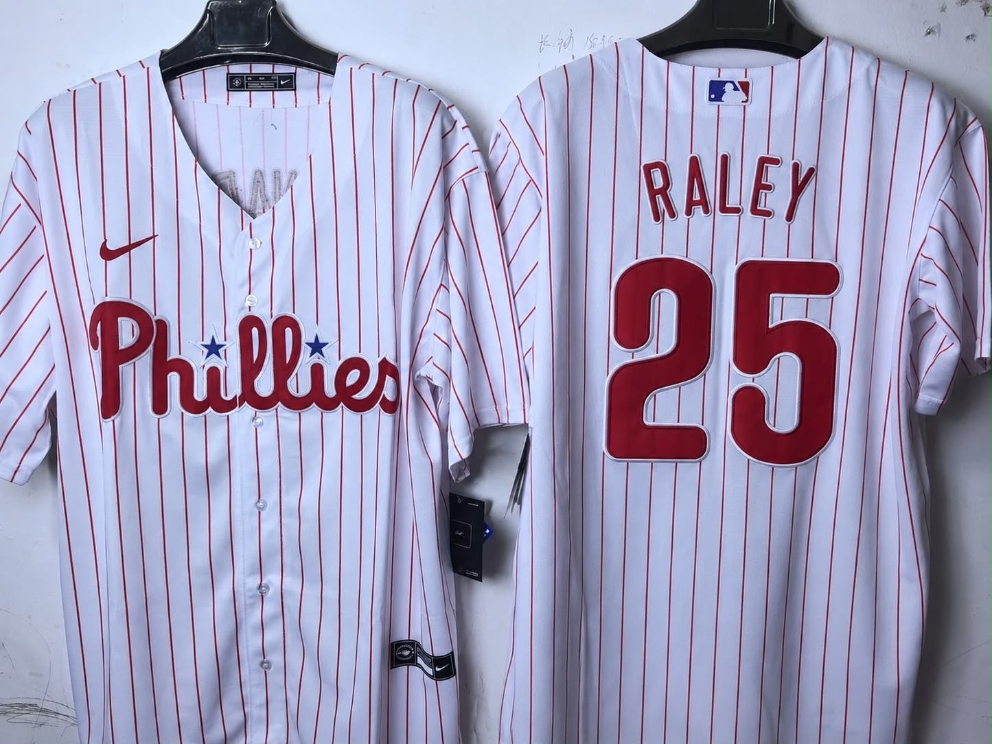 PHILADELPHIA PHILLIES BROOKS RALEY WHITE JERSEY