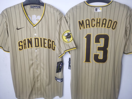 San Diego Padres Machado Beige Jersey