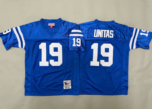 INDIANAPOLIS COLTS JOHHNY UNITAS BLUE VINTAGE JERSEY