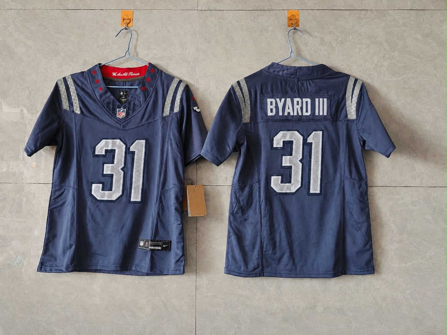 NEW ENGLAND PATRIOTS KEVIN BYARD III RIVAL JERSEY