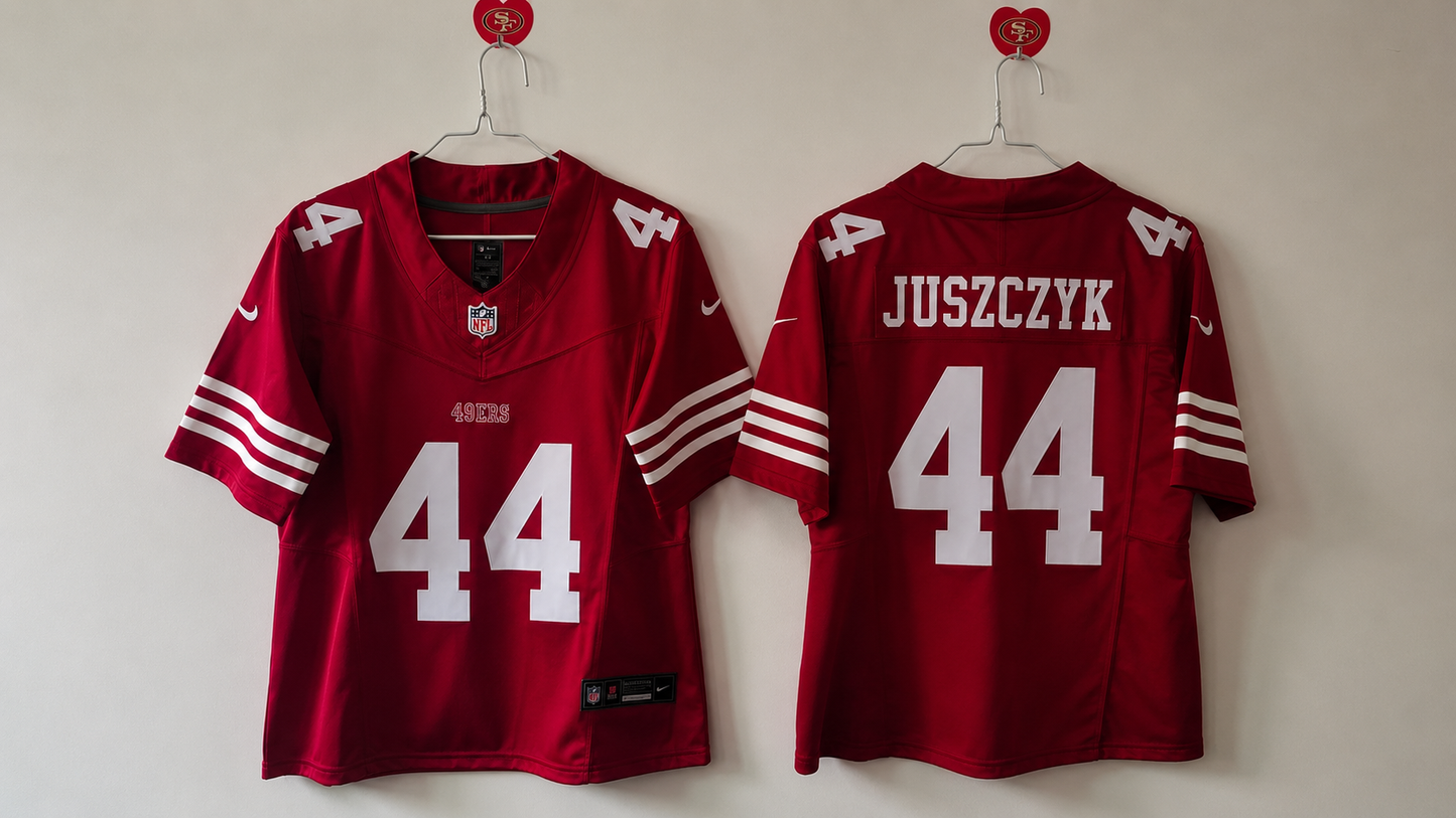 SAN FRANCISCO 49ERS KYLE JUSZCZYK RED JERSEY