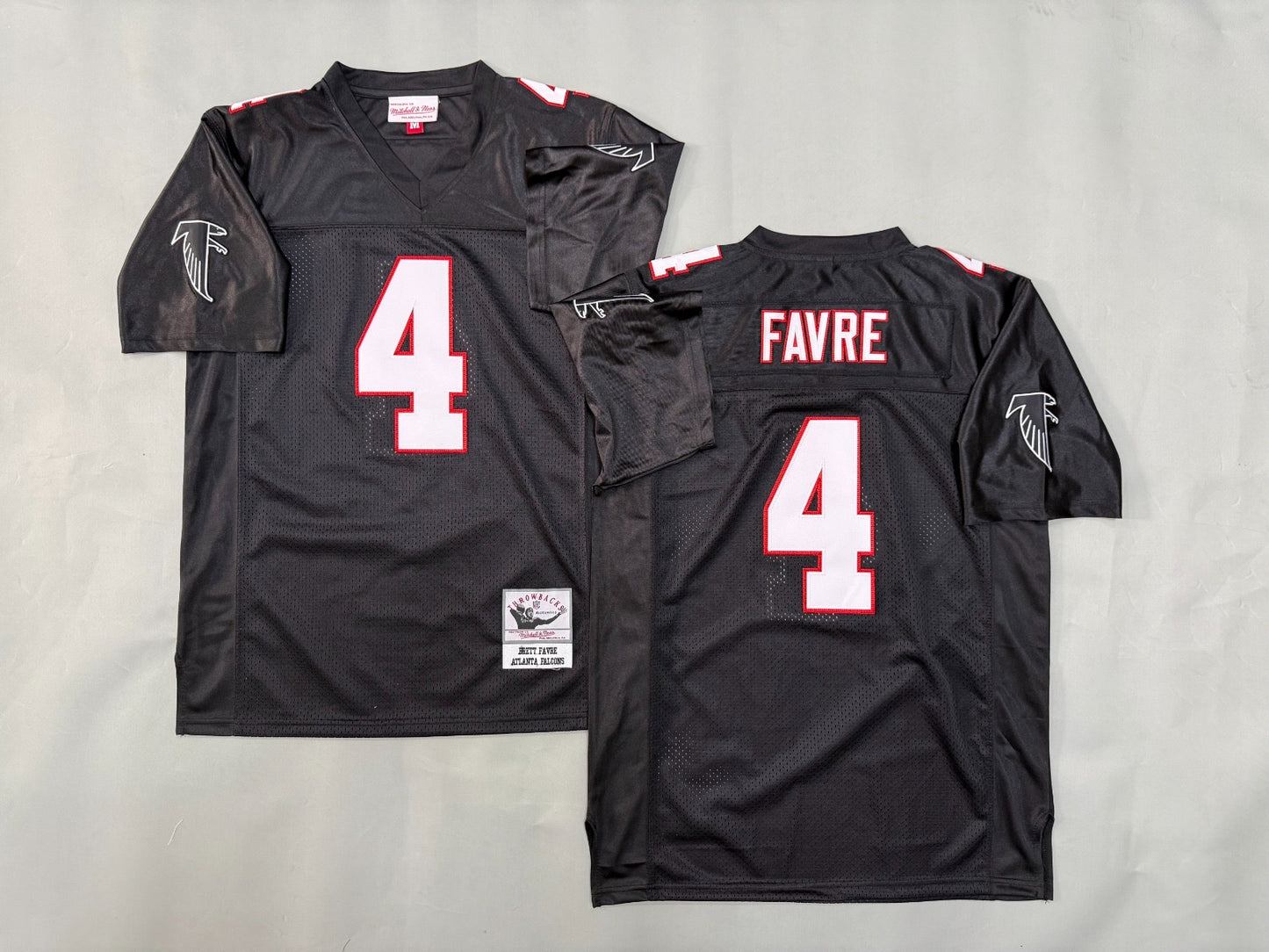 ATLANTA FALCONS BRETT FARVE BLACK VINTAGE JERSEY