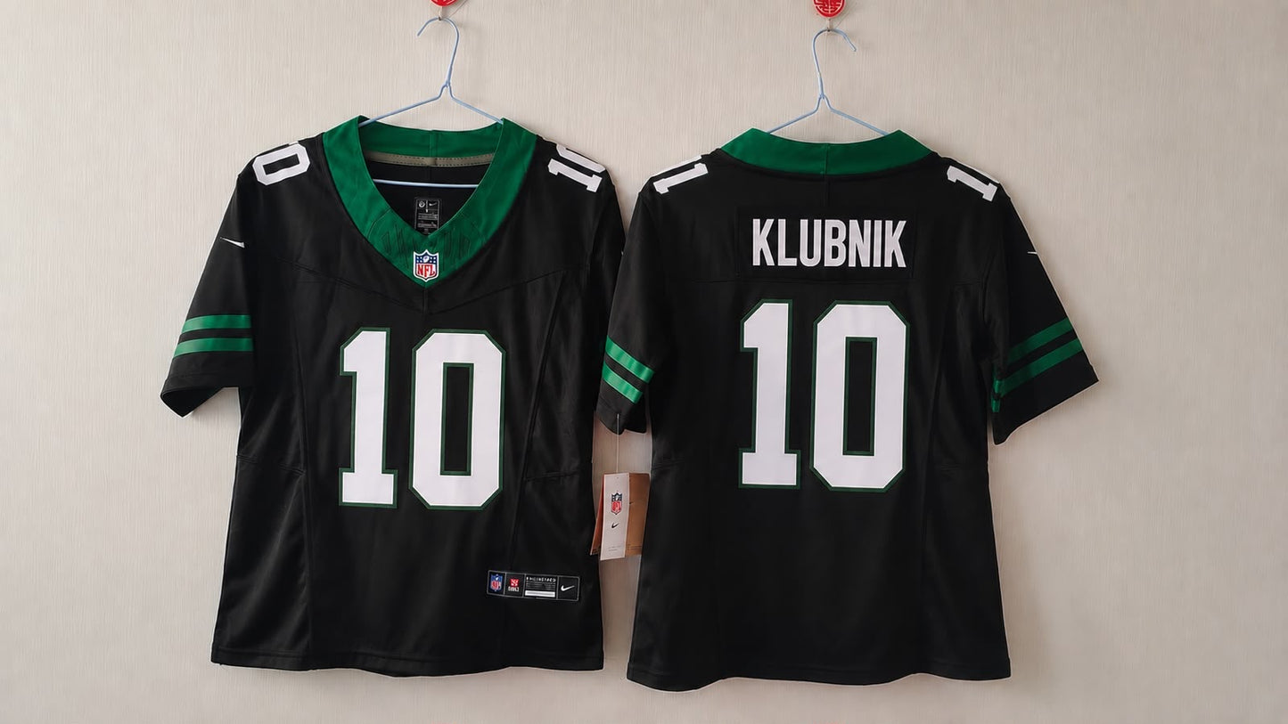 NEW YORK JETS CADE KLUBNIK BLACK JERSEY