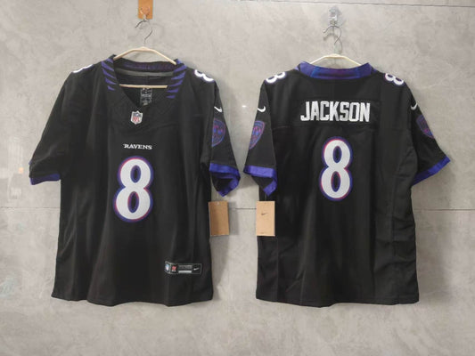 Baltimore Ravens Lamar Jackson, black jersey ￼