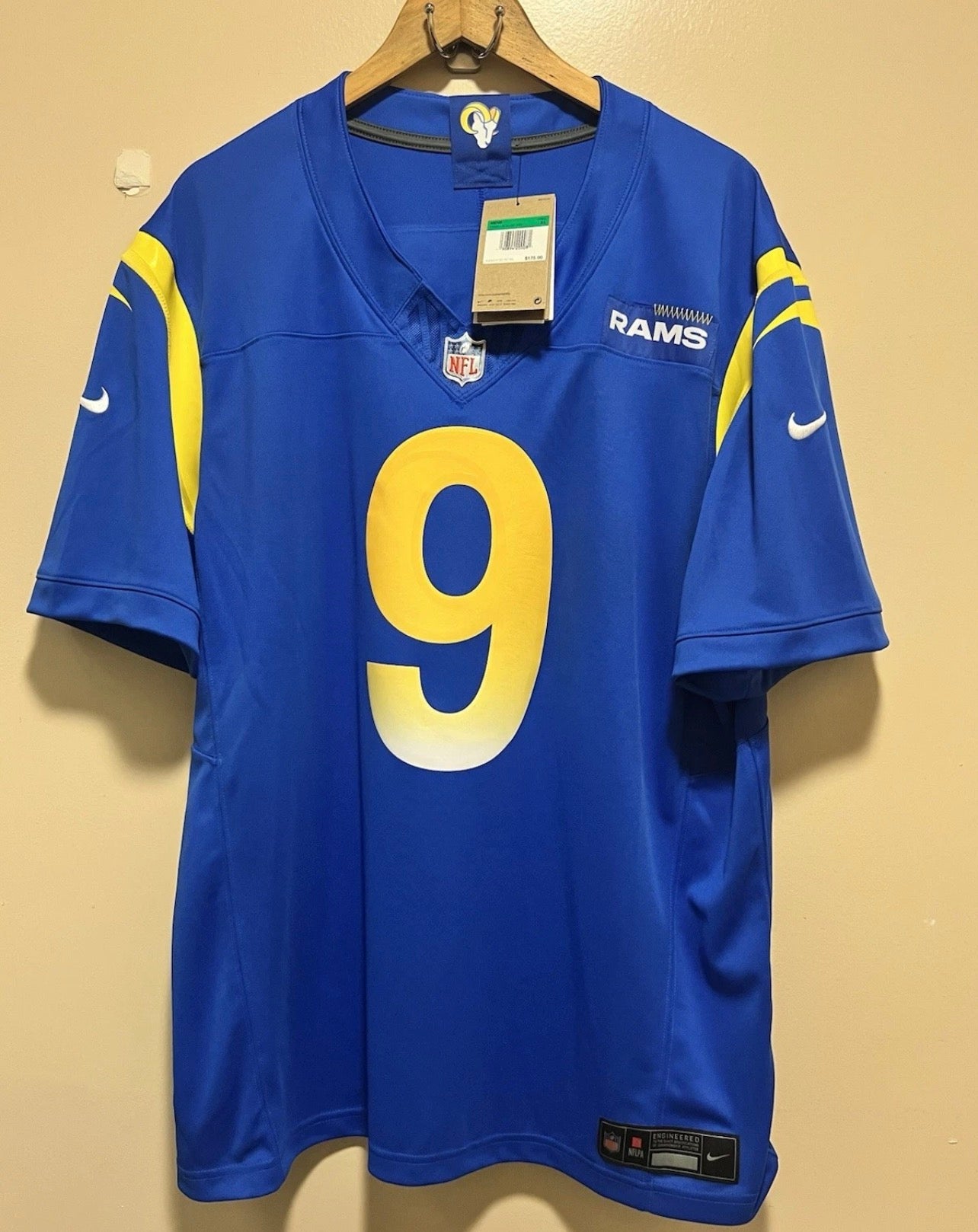 Los Angeles Rams Matthew Stafford blue jersey ￼