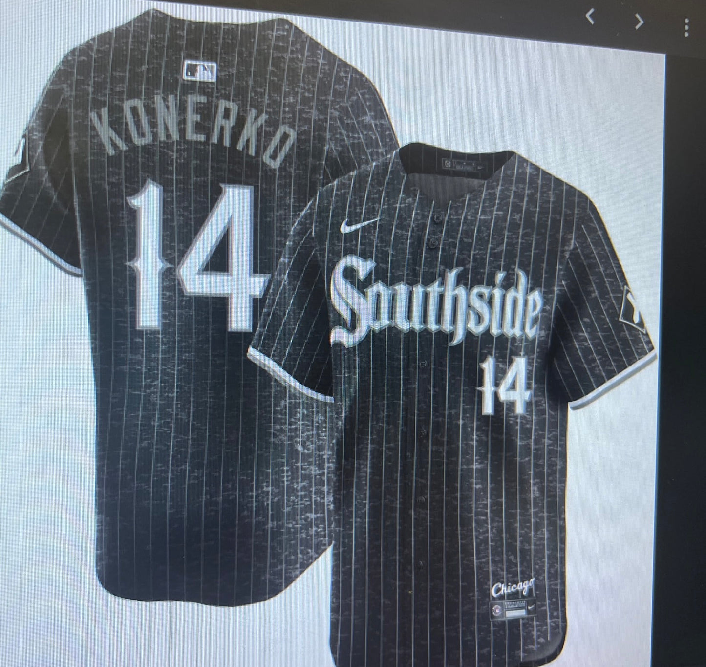 Chicago White Sox Paul Konerko black jersey