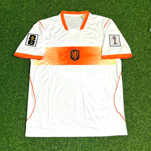 2026 WORLD CUP DENZEL DUMFRIES TEAM NETHERLANDS WHITE JERSEY