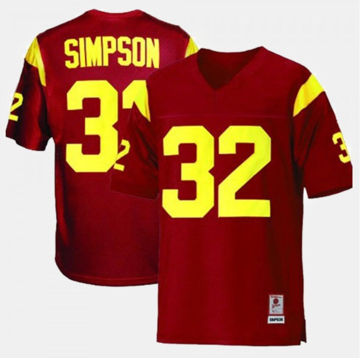 USC Trojans O.J. Simpson maroon vintage jersey