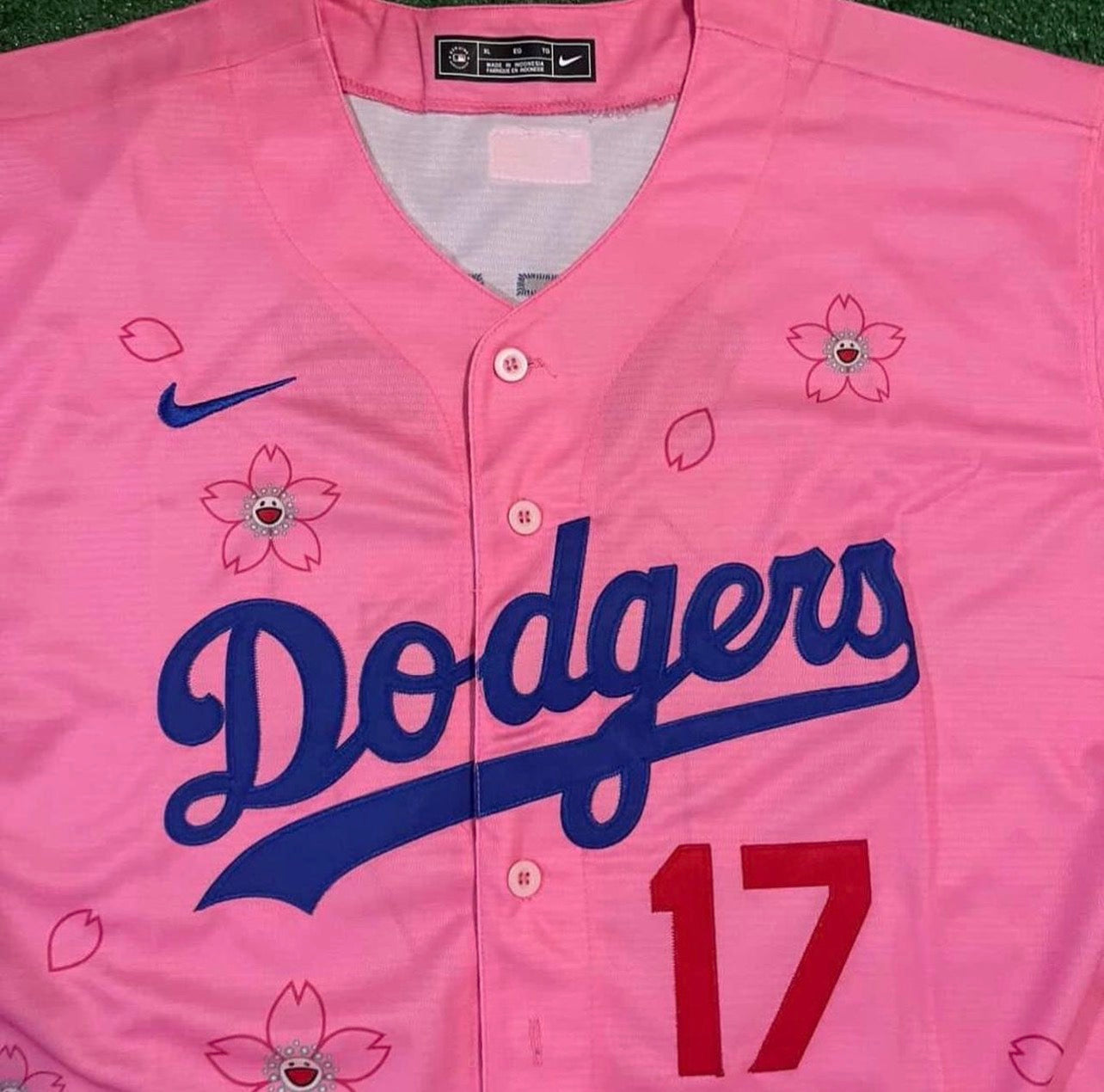 Shohei Ohtani Pink Floral Los Angeles Baseball Jersey