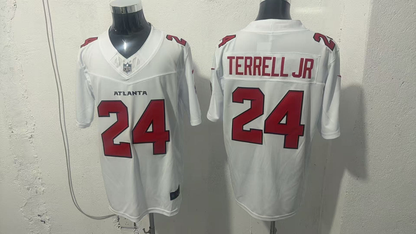 ATLANTA FALCONS AJ TERRELL JR WHITE JERSEY