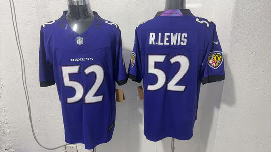 BALTIMORE RAVENS RAY LEWIS PURPLE JERSEY