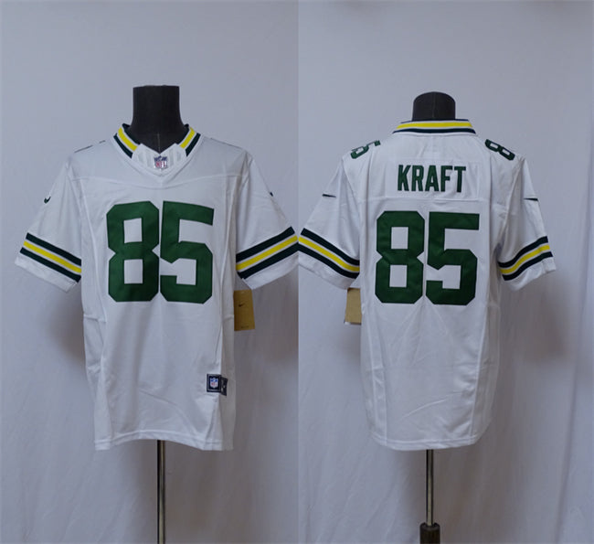GREEN BAY PACKERS TUCKER KRAFT WHITE JERSEY