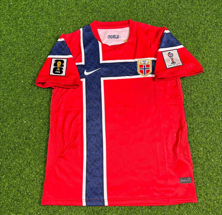 2026 WORLD CUP ORJAN NYLAND TEAM NORWAY RED JERSEY