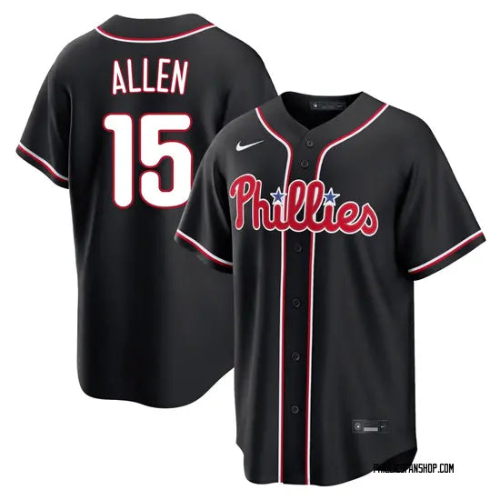 PHILADELPHIA PHILLIES RICHIE ALLEN BLACK JERSEY