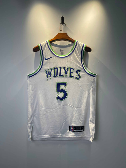 MINNESOTA TIMBERWOLVES ANTHONY EDWARDS WHITE JERSEY