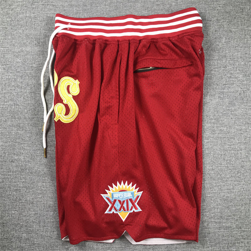 SAN FRANCISCO 49ERS RED SHORTS