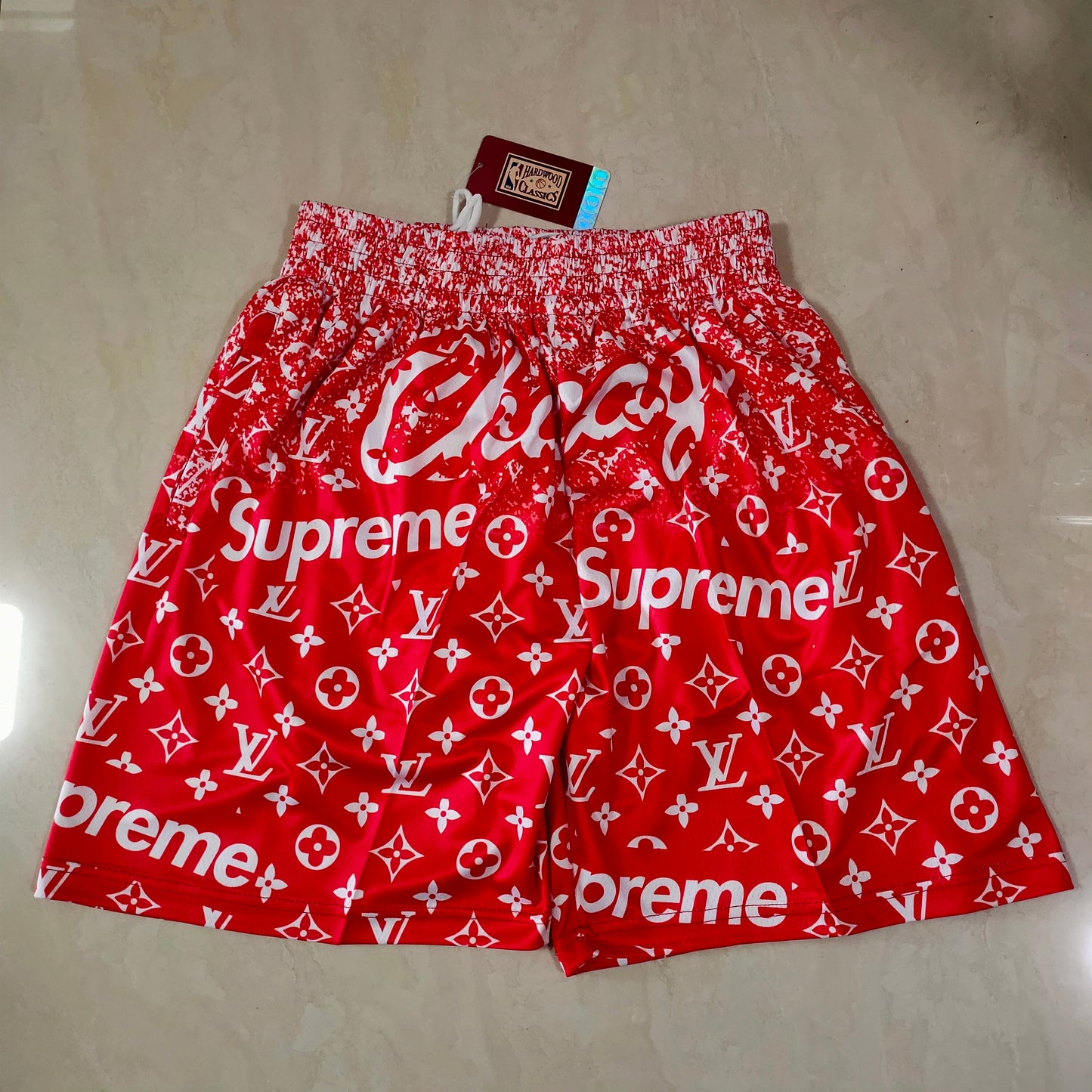 CHICAGO BULLS SUPREME LOUIE V RED SHORTS