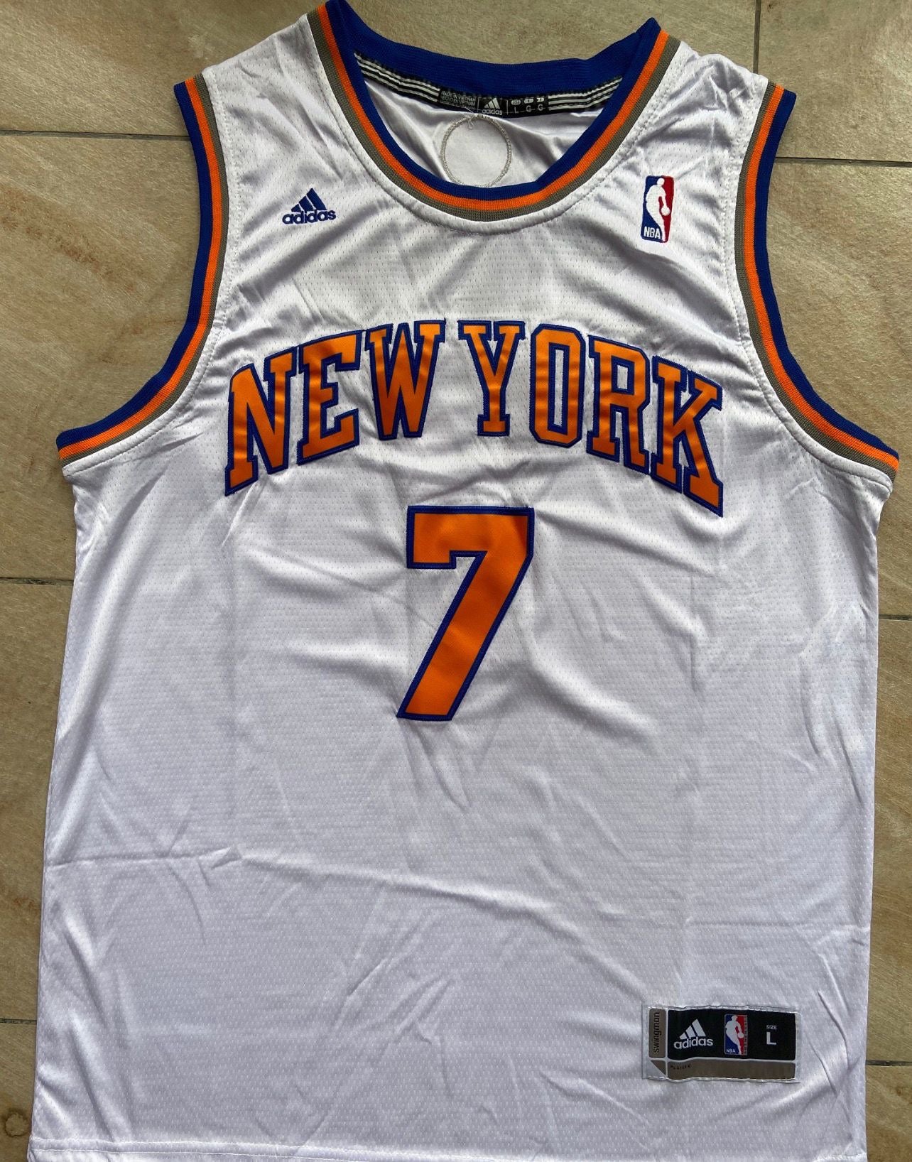Carmelo Anthony White New York Knicks Jersey