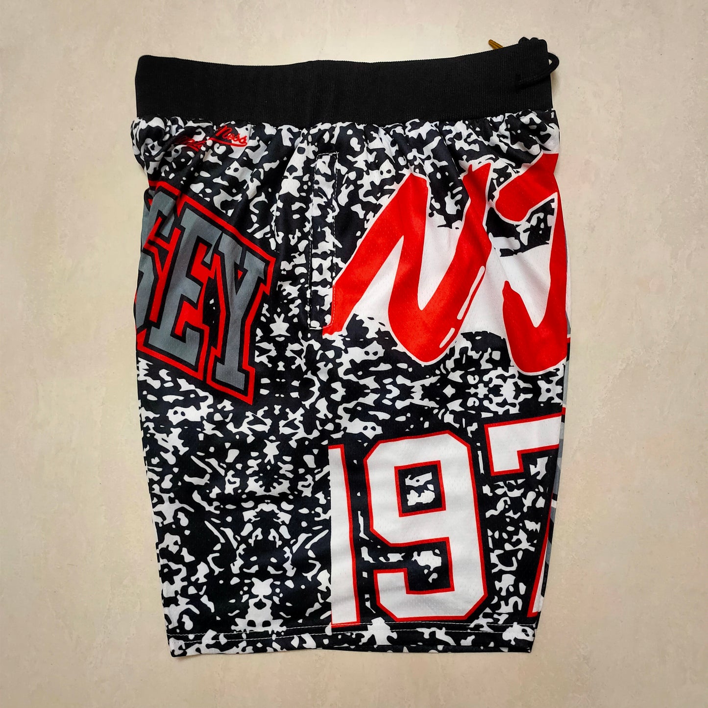 NEW JERSEY NETS BLACK SHORTS