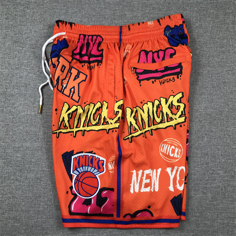 NEW YORK KNICKS ORANGE SHORTS