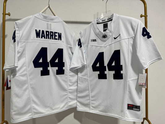 PENN STATE NITTANY LIONS TYLER WARREN WHITE JERSEY