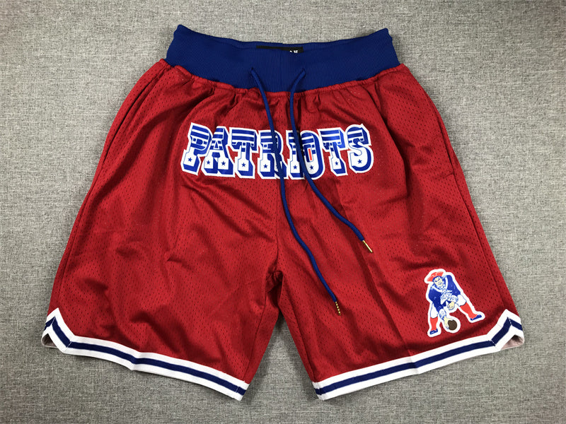 NEW ENGLAND PATRIOTS RED SHORTS