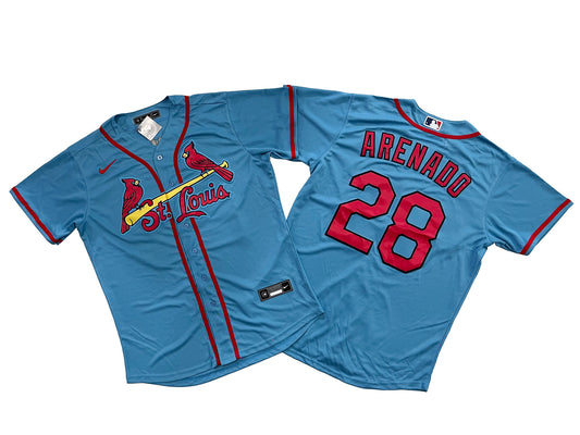 ST LOUIS CARDINALS NOLAN ARENADO BLUE JERSEY
