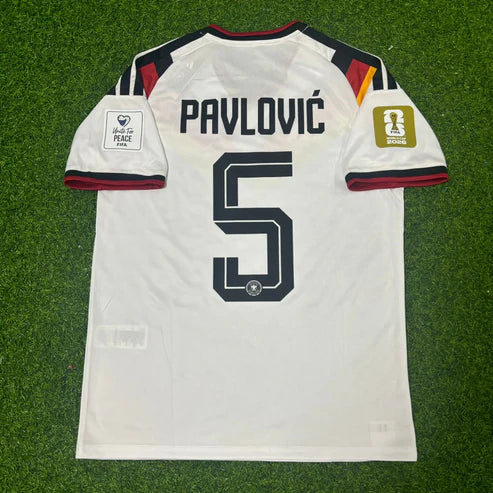 2026 WORLD CUP ALEKSANDAR PAVLOVIC TEAM GERMANY WHITE JERSEY