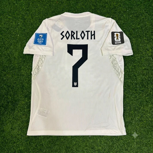 2026 WORLD CUP ALEXANDER SORLOTH TEAM NORWAY WHITE JERSEY