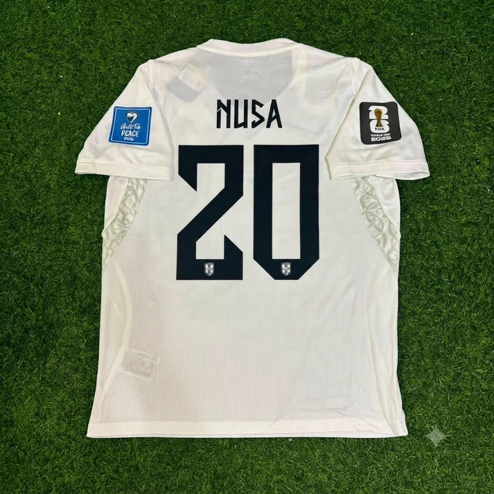 2026 WORLD CUP ANTONIO NUSA TEAM NORWAY WHITE JERSEY