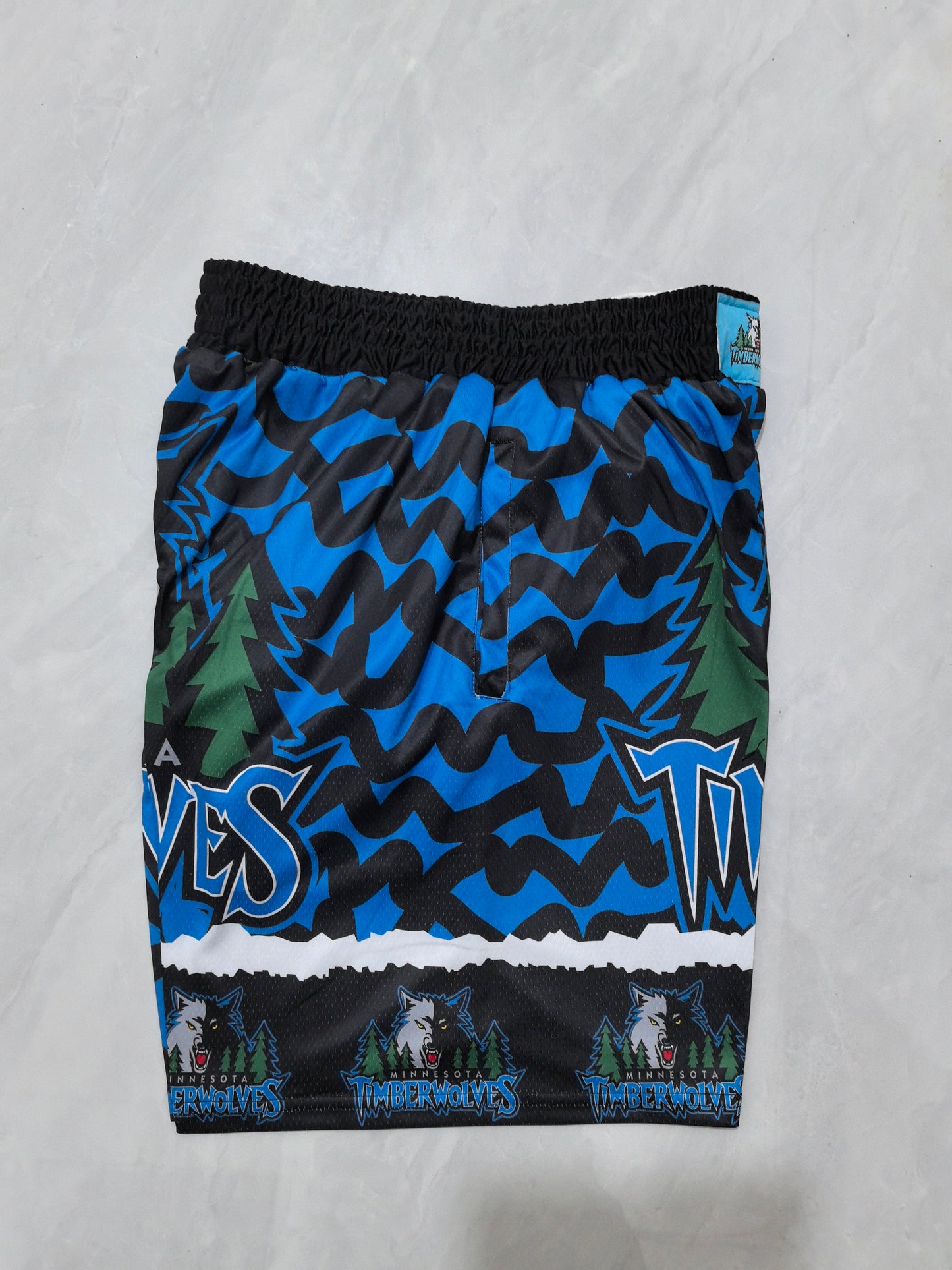 MINNESOTA TIMBERWOLVES BLUE SHORTS
