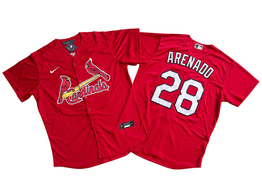 ST LOUIS CARDINALS NOLAN ARENADO RED JERSEY