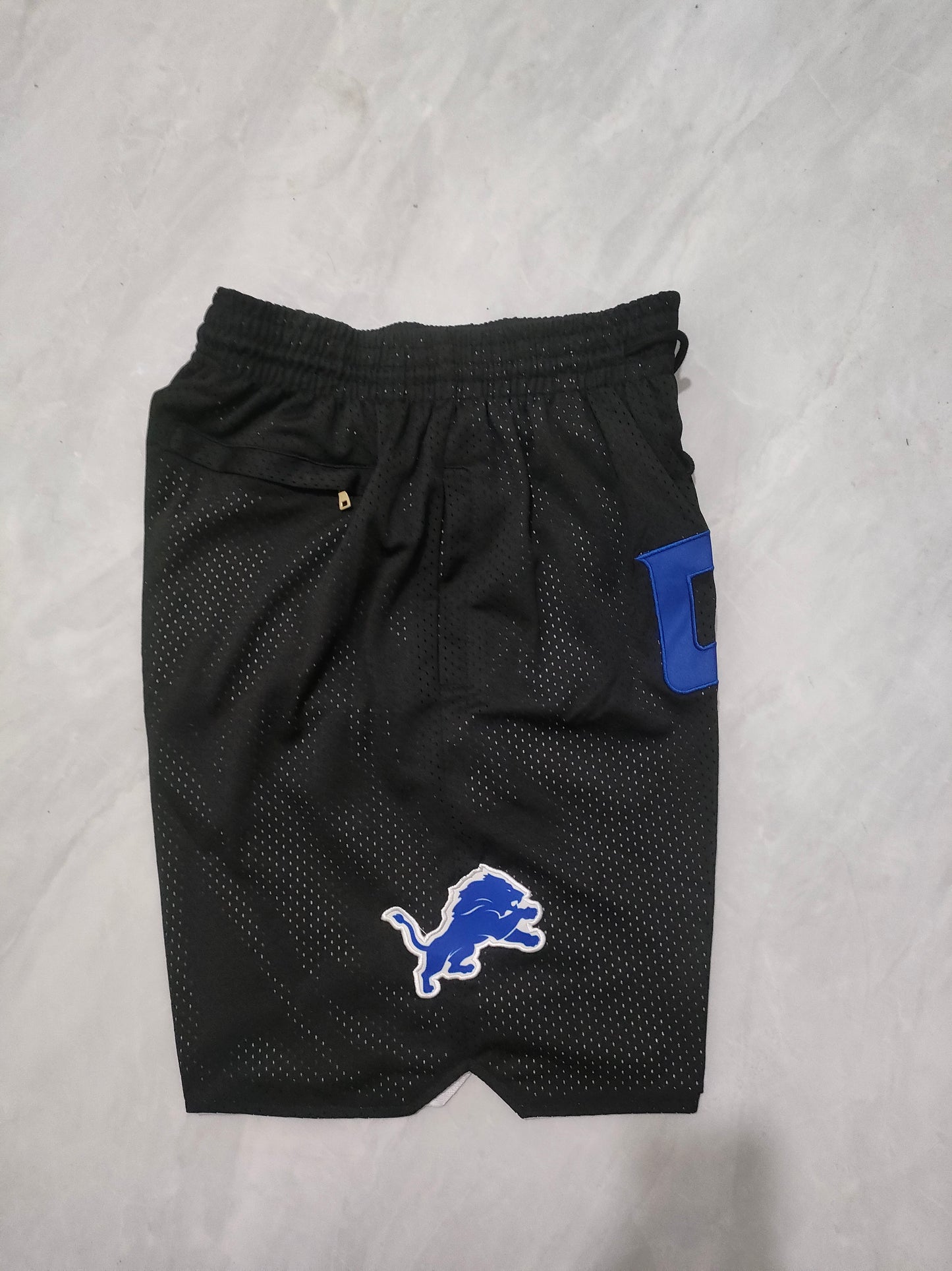 DETRIOT LIONS BLACK SHORTS
