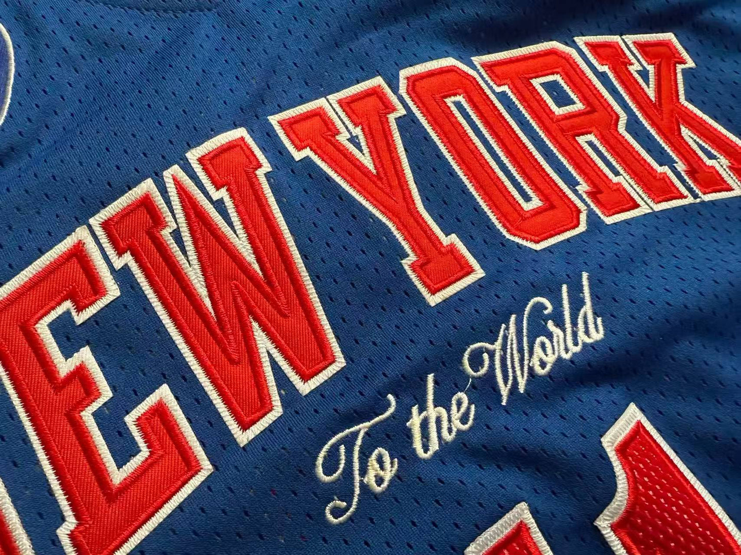 NEW YORK KNICKS JALEN BRUNSON BLUE JERSEY