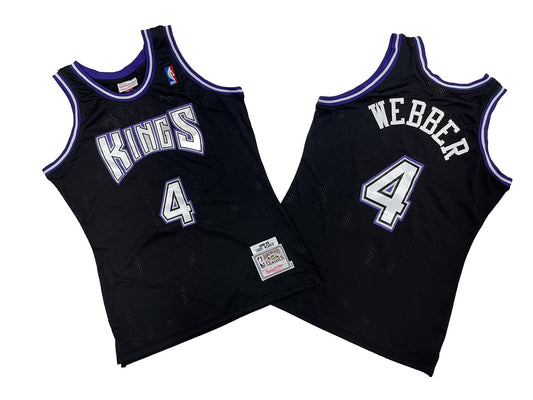 SACREMENTO KINGS CHRIS WEBBER BLACK VINTAGE JERSEY