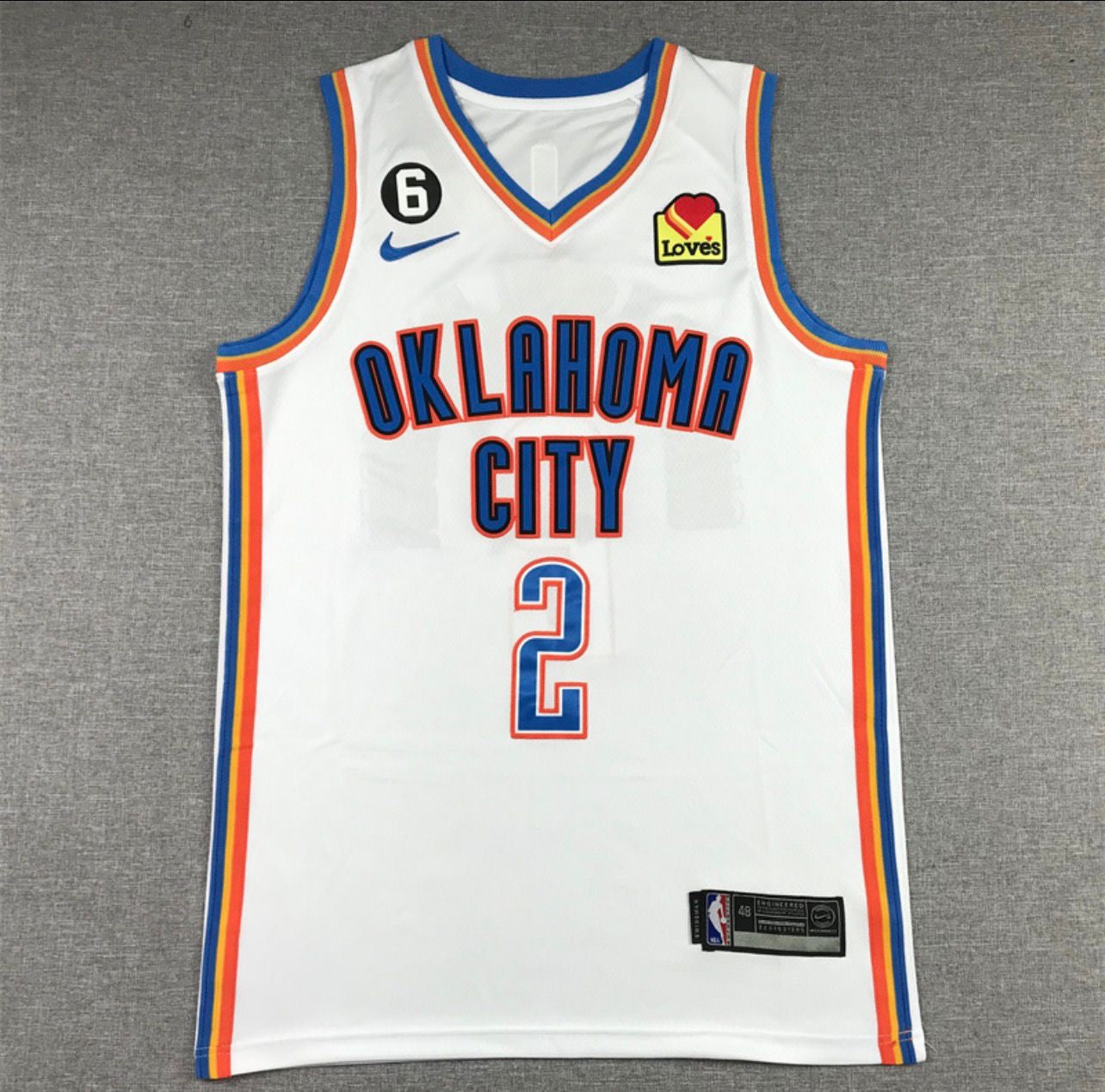 Shai Gilgeous-Alexander White Oklahoma City Thunder Jersey