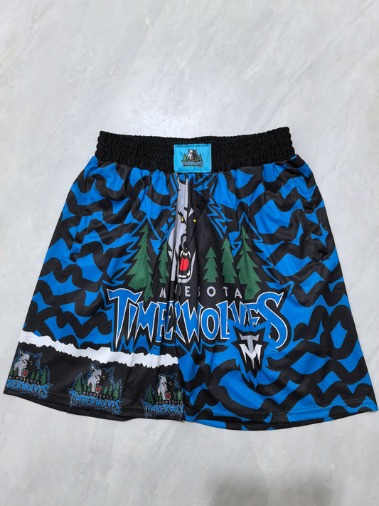 MINNESOTA TIMBERWOLVES BLUE SHORTS