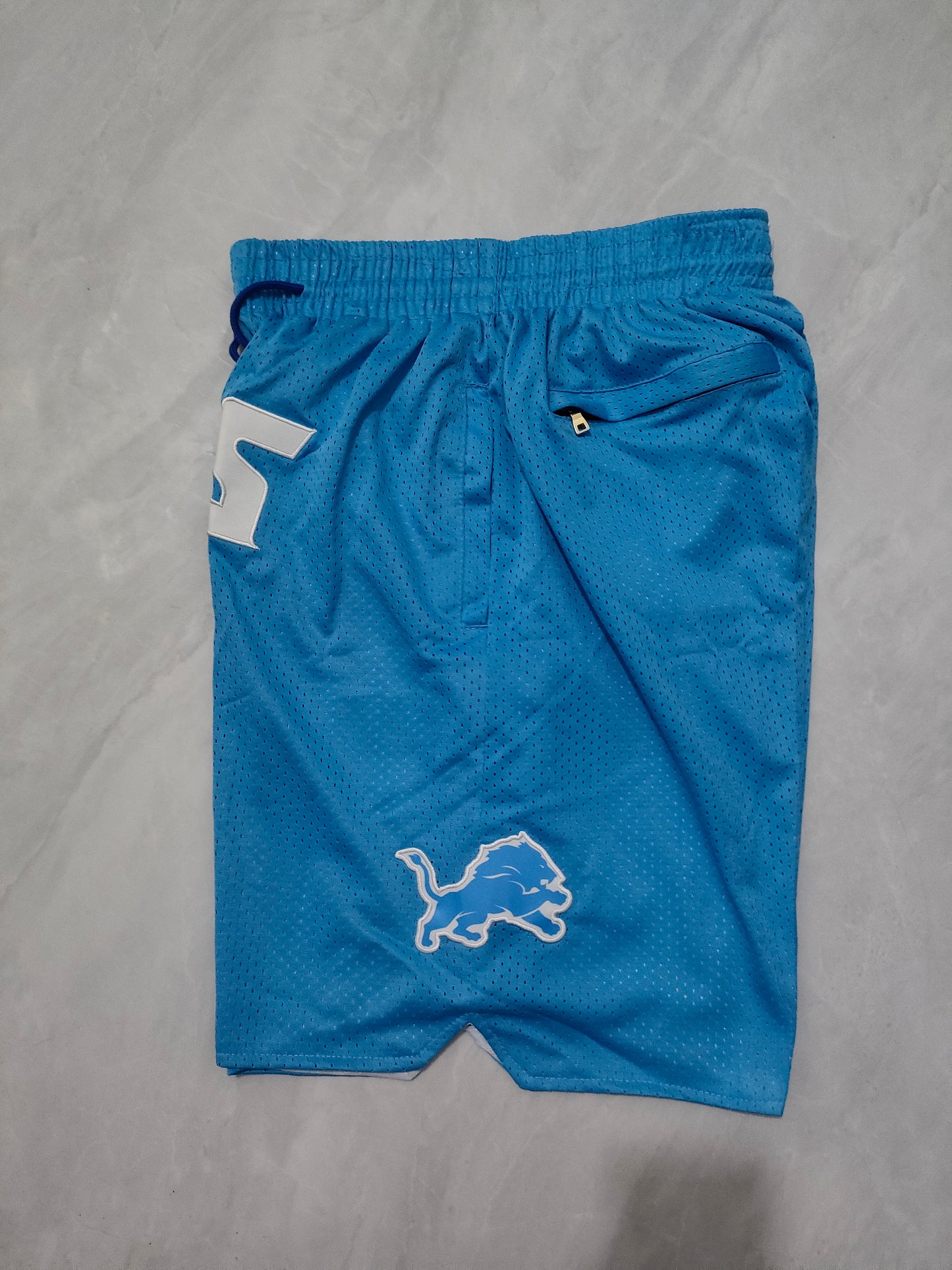 DETRIOT LIONS BLUE SHORTS