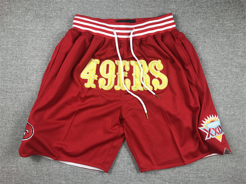 SAN FRANCISCO 49ERS RED SHORTS
