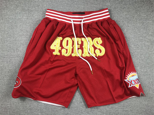 SAN FRANCISCO 49ERS RED SHORTS