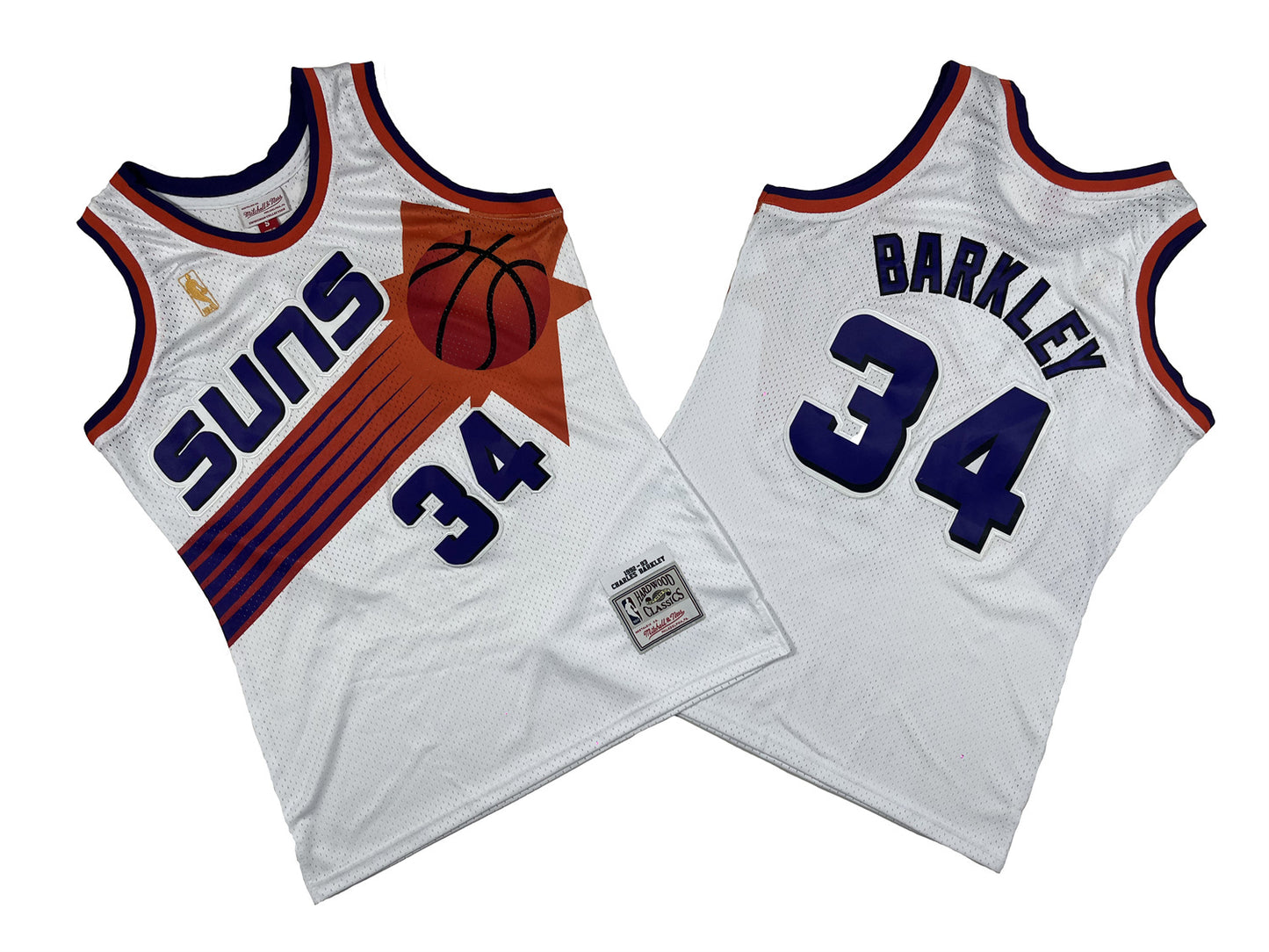 PHOENIX SUNS CHARLES BARKLEY WHITE JERSEY