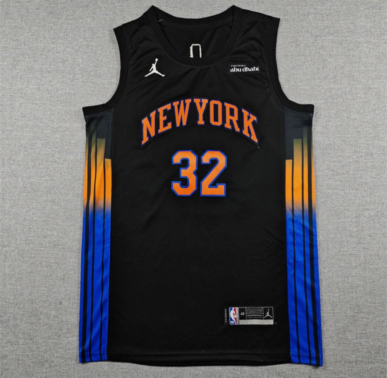 Karl-Anthony Towns Black Gradient New York Knicks Jersey