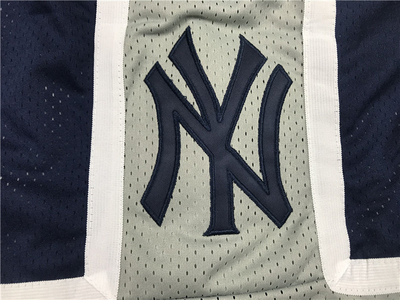 NEW YORK YANKEES BLUE AND GREY SHORTS