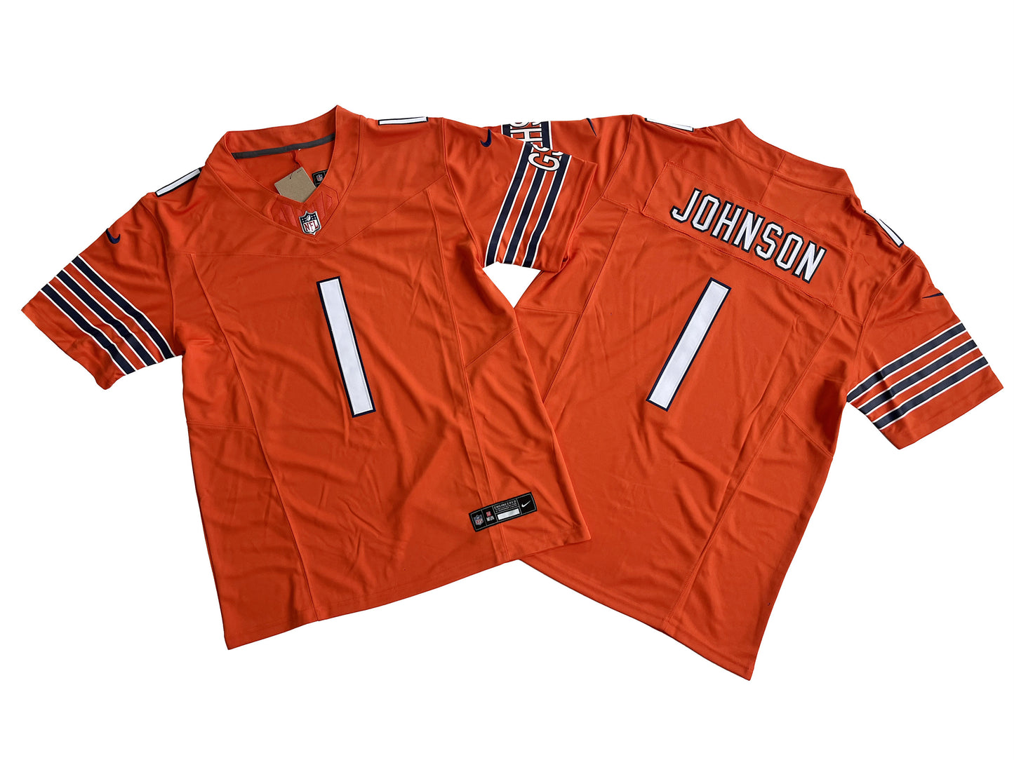 CHICAGO BEARS JAYLON JOHNSON ORANGE JERSEY
