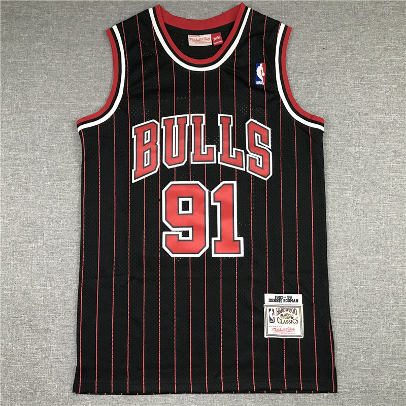 CHICAGO BULLS DENNIS RODMAN RED RETRO JERSEY