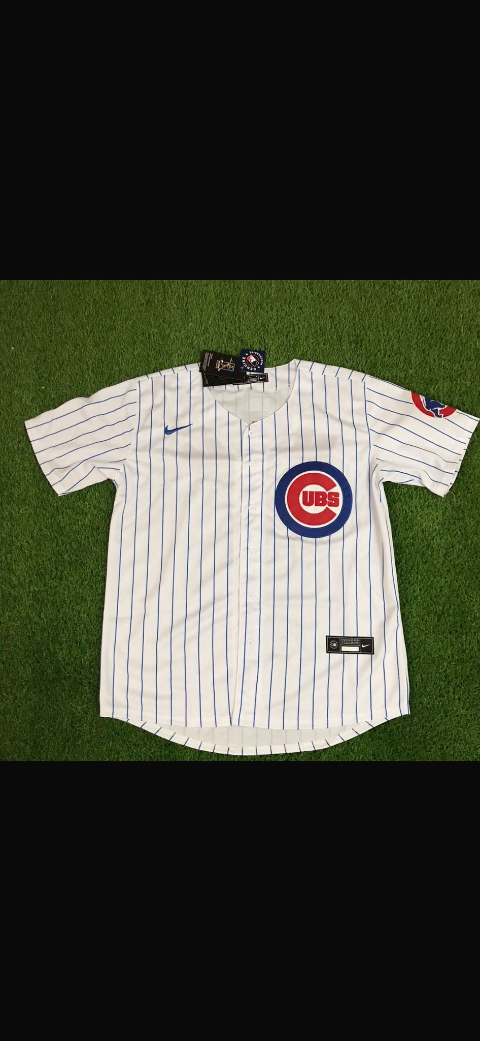 Alex Bregman White Pinstripe Chicago Cubs Jersey